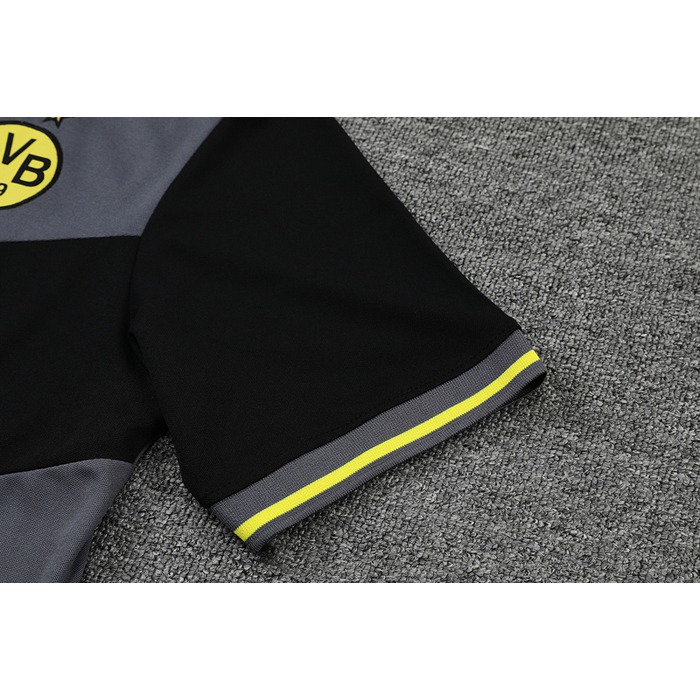 Camiseta Polo del Borussia Dortmund 22-23 Gris y Negro - Haga un click en la imagen para cerrar